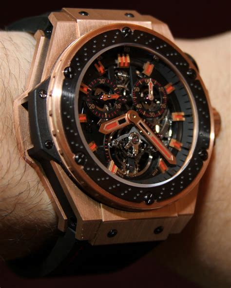 Hublot King Power F1 Tourbillon Hands.